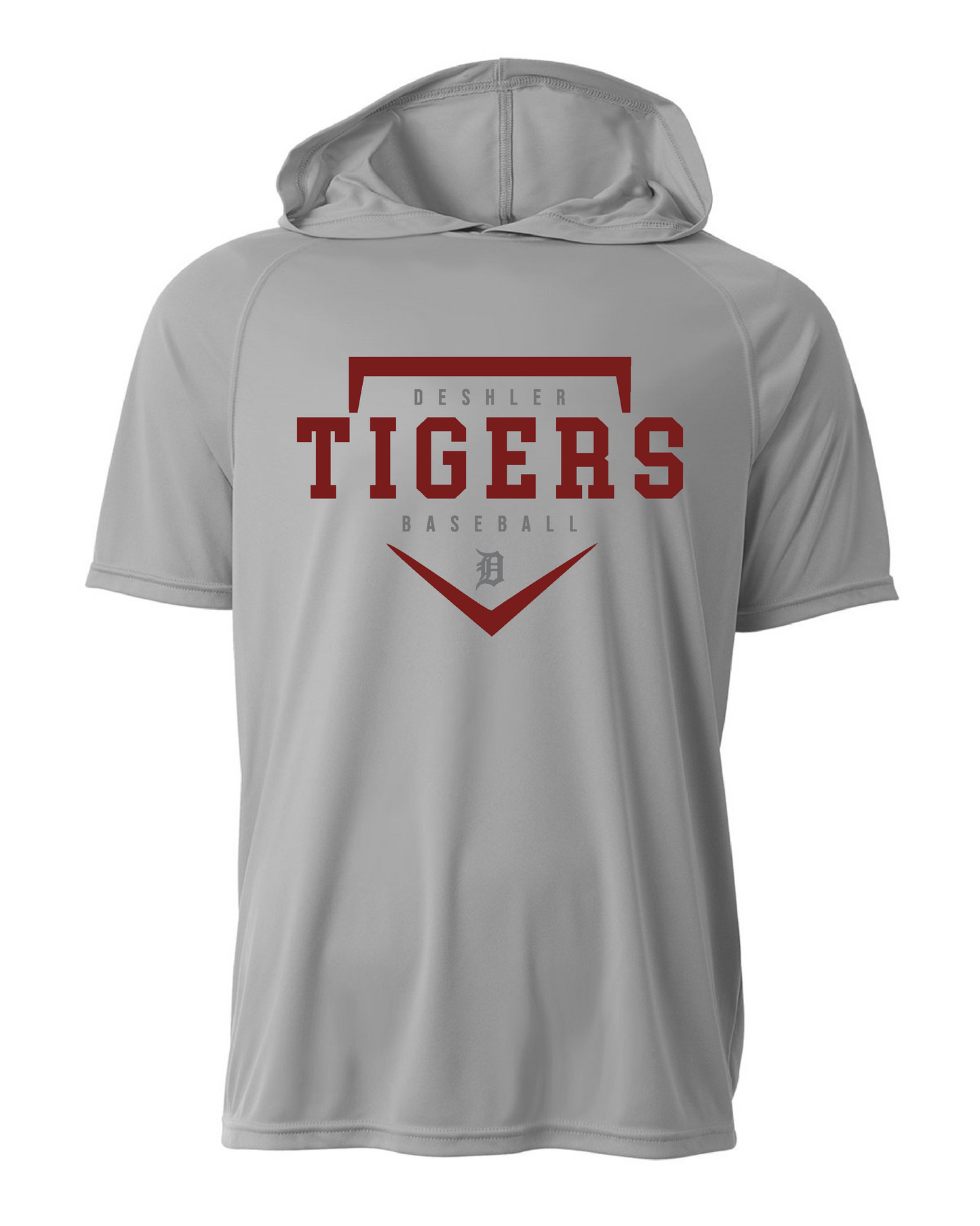 Tigers Baseball Hooded Tshirt