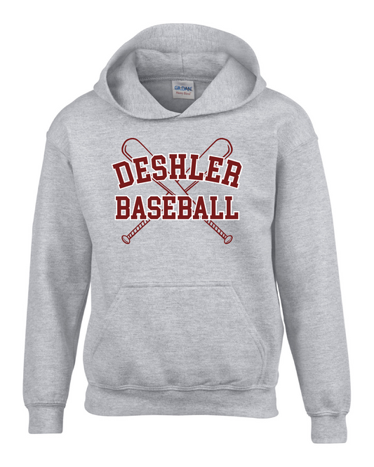 YOUTH Fleece Hooded Sweatshirt Deshler Baseball