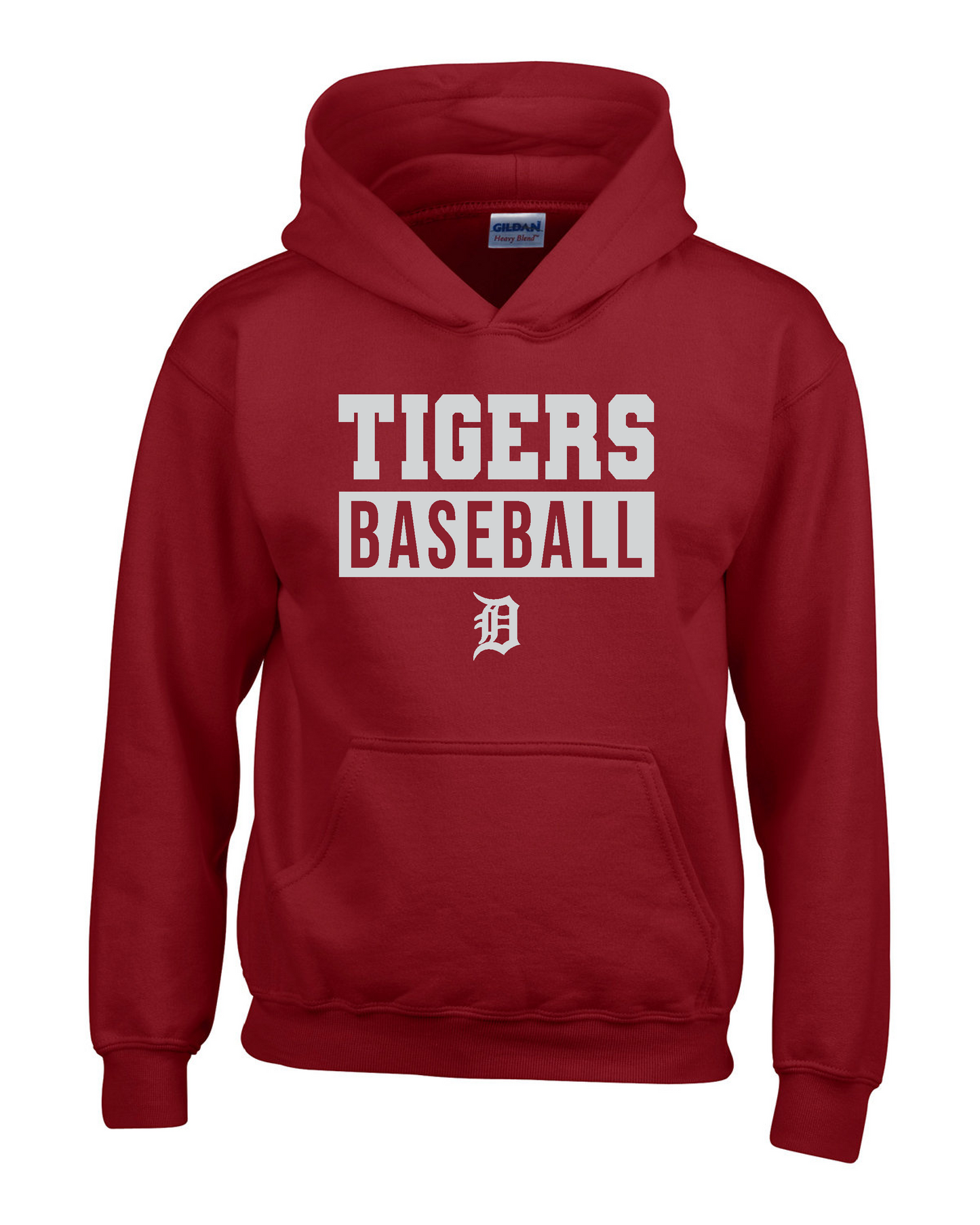 YOUTH Fleece Hooded Sweatshirt Tigers Baseball