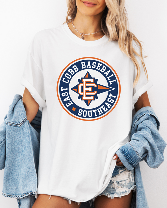 East Cobb Baseball Logo Comfort Color Tee