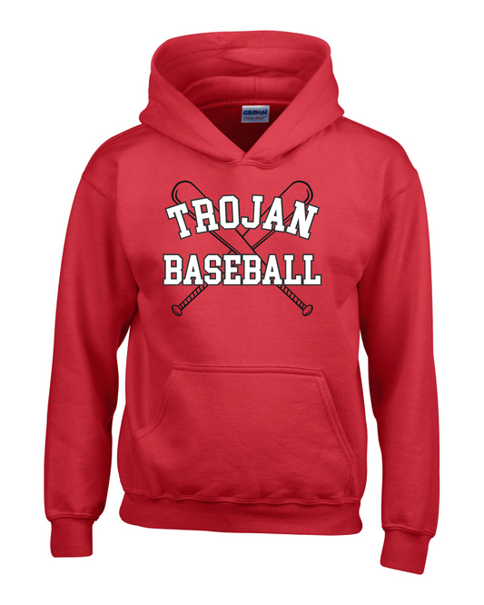 Fleece Hooded Sweatshirt Trojans Baseball