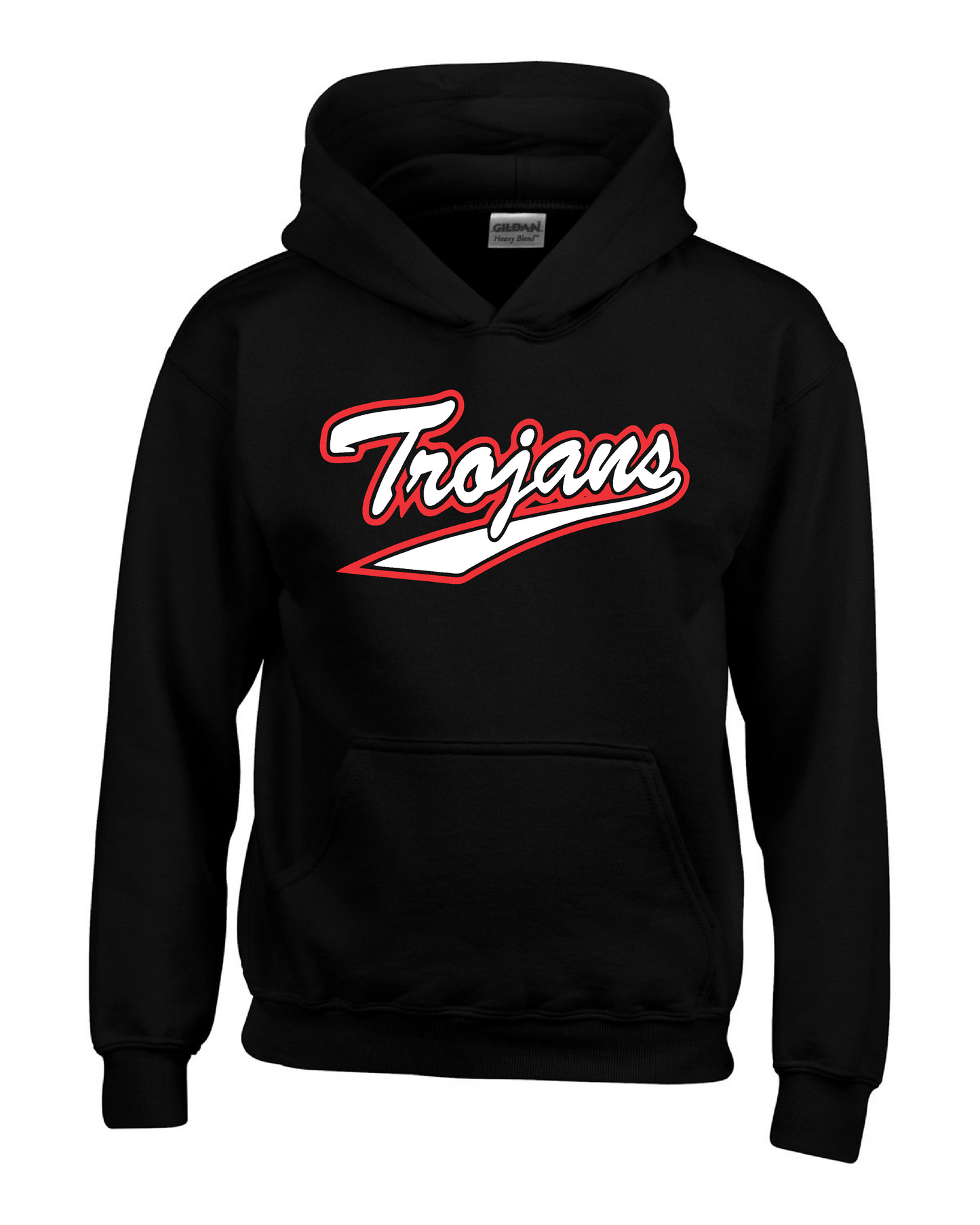 Fleece Hooded Sweatshirt Trojans Retro