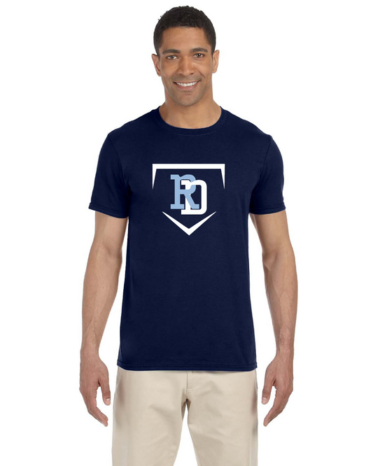 Adult Softstyle T-Shirt with RD Logo with Home Plate