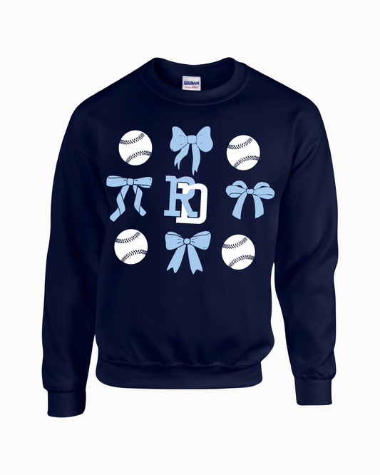 Fleece Crew Sweatshirt Bows RD Logo